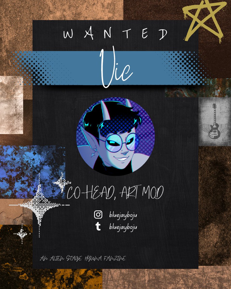 hyunazine's tweet photo. 𝕽𝖔𝖚𝖓𝖉 1

Introducing our 2nd fearless head mod: Vic!

Check it- our 2nd mastermind, modding zines such as Fragmented Facade and Compendium Templum, and adding his art to even MORE amazing zines, Vic is bringing that bamf energy here too!

🎵Insta/tumblr: @/bluejayboju https://t.co/kmx4RfbiDX