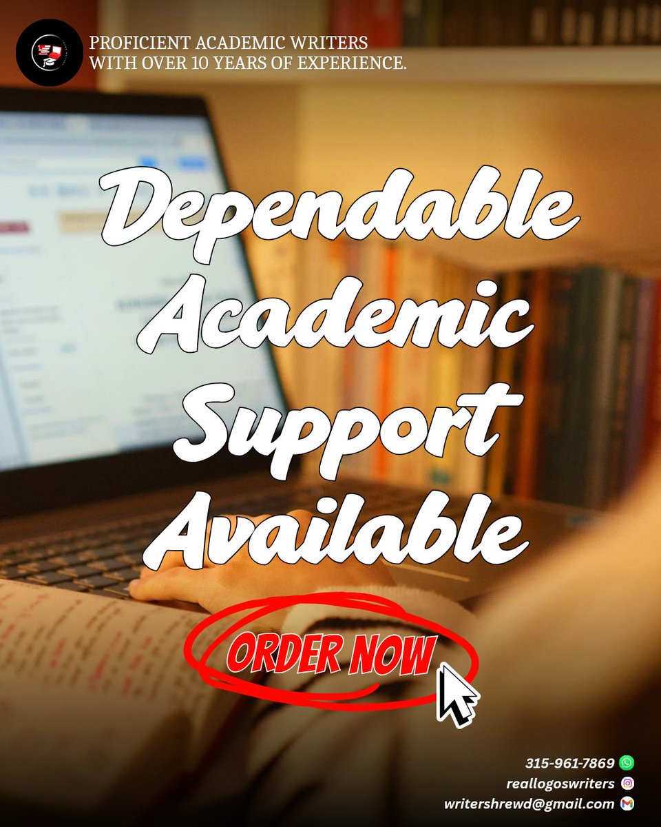 logoswriter's tweet photo. If you're looking for dependable academic support this semester, now is the perfect time!

• Assignments
• Online Classes
• Thesis &amp; Dissertation
• Editing &amp; Proofreading
• Case Studies &amp; Reports
• Essay &amp; Research Papers

#LionelMessi
#Verzuz #Friday
#reallogoswriter📚💻🎓 https://t.co/HrLqAl0BGE