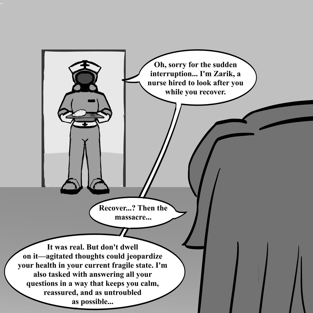 Monsterr_Sketch's tweet photo. Tessa Survives (2/?)

A new trauma for poor Tessa, and she's barely even awake.

#murderdrones #tessaelliott #jessa #murderdronesau #serialdesignationj #glicht #j #tessa #elliott #comic #comicmurderdrones https://t.co/40LhwDNQMp