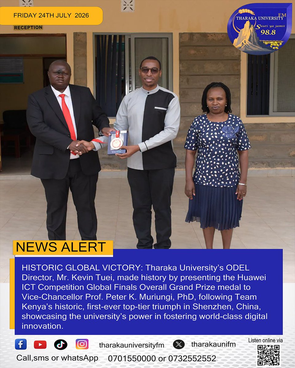 tharakaunifm's tweet photo. Tune in to 98.8fm for more information.  Listen online via https://t.co/RBRe53RmWm 
#sautiyajamii 
#tharakauniversityfm 
Tharaka University https://t.co/J5kMX22j5I