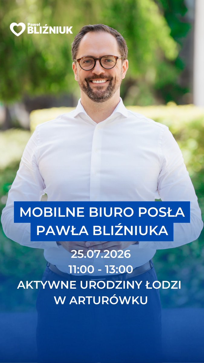 PawelBlizniuk's tweet photo. Jedni się kłócą i biorą polityczny rozwód, a my robimy swoje. Zapraszam w sobotę do mojego Mobilnego Biura Poselskiego. https://t.co/uuAMSOVqWb