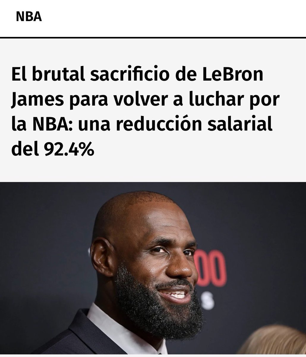tuki2casals's tweet photo. Pobret… passaria a cobrar “només” 4 milions de $ (contractes publicitaris a part), després de quasi 2 dècades cobrant 10,20,30,40 i 50M $ per temporada.

Quin sacrifici més brutal!!

I quin collons de titular fastigós i repugnant tal com estan milions de persones al món. https://t.co/J1J4EV1oLK