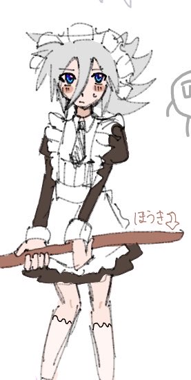 puuutimr's tweet photo. ずっと前に書いたメイドｼﾞｮｰｶｰ（文字避け） https://t.co/wkkfuEG3SI
