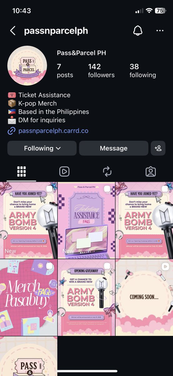 kyxktn's tweet photo. @passnparcelph 💜

@AngelaEge_BTS12 @ynnaquimat 
@analynkookie08 @EstolonioJudy @Misyel_18 https://t.co/Pz5wZbTmqe