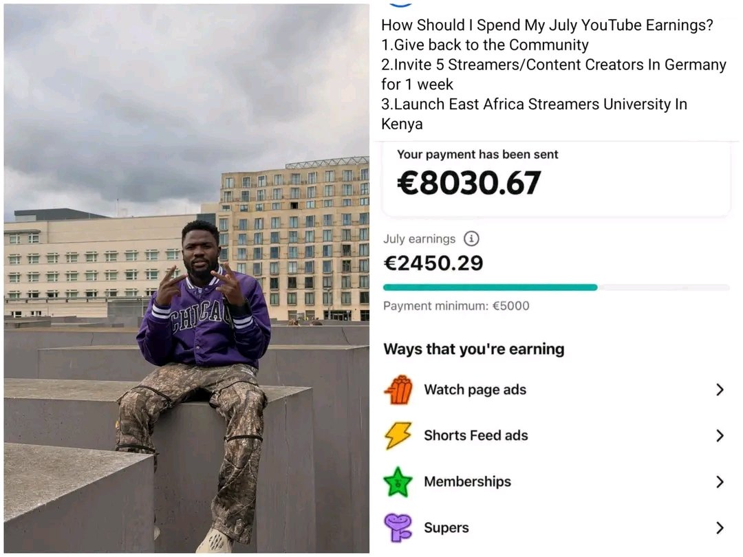 omwambaKE's tweet photo. Vindee's YouTube income in the month of June alone was Approximately Ksh 1.2 Million Shillings. 
Indeed Nothing beats Consistency and Hard Work! https://t.co/U0h2v6BjNV