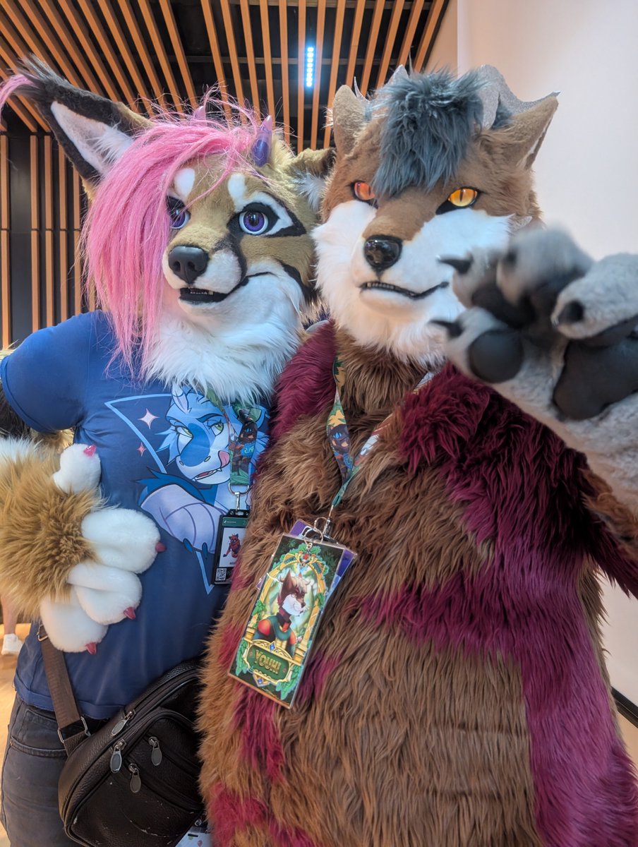 bicrubber's tweet photo. Miifox and me at dragon meeting at Awoostria.
Never saw so many different kind of dragons in one cave!

#fursuitfriday
#awoostria
@FurticStudio 
#vienna
#wien 
#dragon 
#yūki https://t.co/6jtVW0R0Br