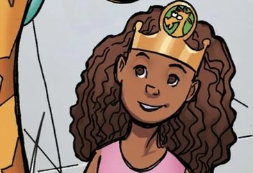 everydaymcm's tweet photo. Today’s MCU character of the day is Ellie. She is a kid who went to Toys "R" Us for her birthday, witnessed a fight between Spider-Man and Beetle, and met Spiderman-Man after the fight https://t.co/vk0I1X99Ky