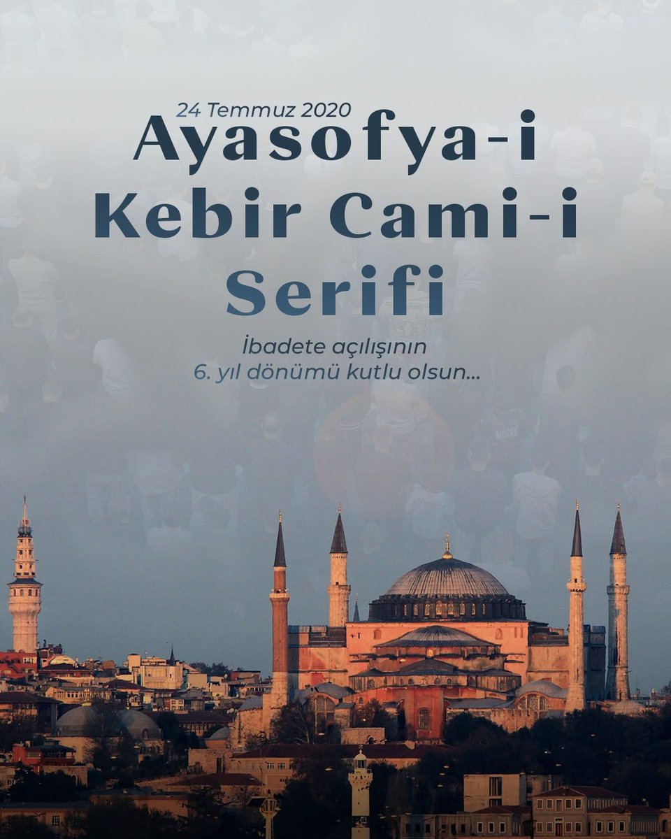 FadimeHasret's tweet photo. Milletimizin duası, ecdadımızın emaneti, medeniyetimizin sembolü #Ayasofya…

Gök kubbesinde yankılanan ezan sesiyle bir devrin özlemi vuslata erdi.

Ayasofya-i Kebîr Cami-i Şerîfi’nin yeniden ibadete açılışının 6. yıl dönümünü ilk günkü heyecan, şükür ve gururla yad ediyoruz. https://t.co/3bWM8CCur0