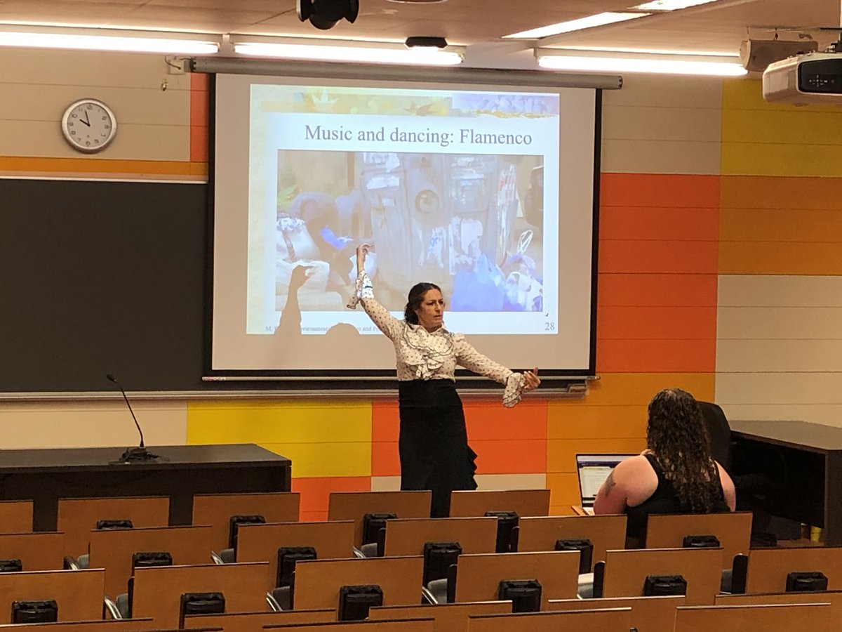 uamsseb's tweet photo. Before our Flamenco Workshop a little demonstration by our 💃 professor, Laura Murcia
#SSEB #flamenco #studyabroad https://t.co/fvTapjFtVQ