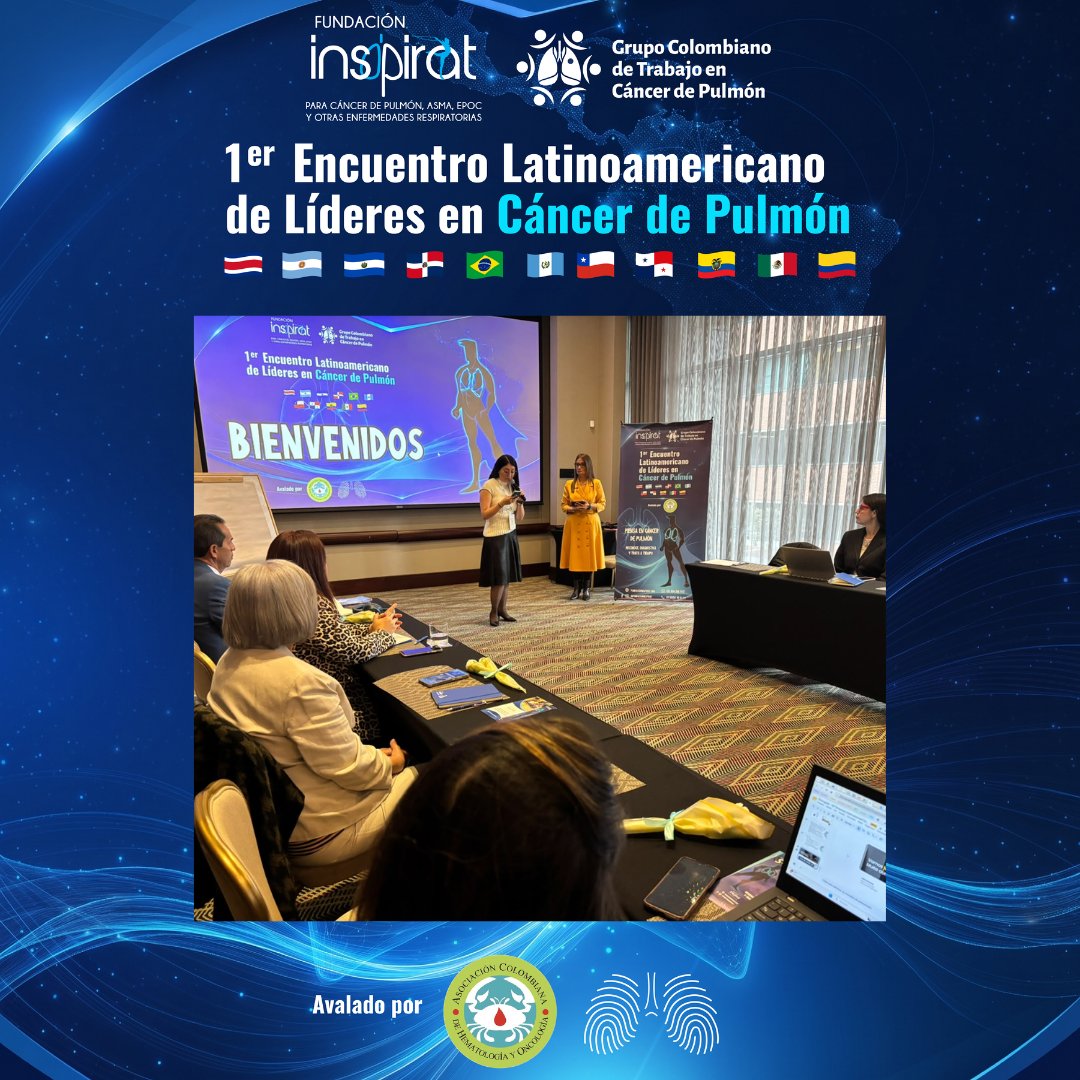 InspiratCol's tweet photo. Representar la realidad de Colombia en las mesas de trabajo, adaptar otras experiencias para el bienestar de  pacientes y fortalecer alianzas son factores para estar en el Encuentro Latinoamericano de Líderes en #CáncerDePulmón: Dra. July Andrea Russi Noguera de @achoHematoYOnco https://t.co/AJUVVDbLpV