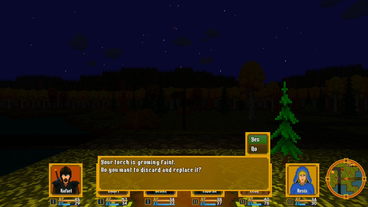 WitchgroveGames's tweet photo. My trip to Autumn Valley sure was exciting; fortunately I brought spare torches, so I was ready when this guy appeared from the darkness with his friends.
#indiegame #indiedev #solodev #RPG #dungeoncrawler #rpgmaker #DRPG https://t.co/yxBLQotyyK