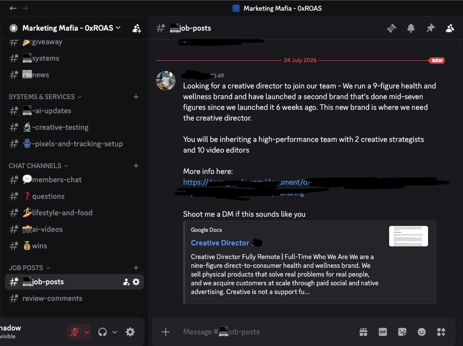 one of the best communities if you're looking to make your first money with AI...

or hire someone to make crazy AI videos for your brand.

all inside marketing mafia community.

new updates coming soon...