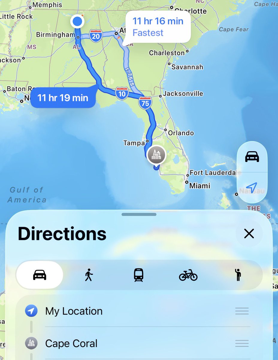 iamrodneysmith's tweet photo. My route to Cape Coral, FL. I will be visiting a young man who completed our 50 yard challenge &amp; will be presenting him his new lawn equipment. Will your kids be next to join ? https://t.co/7RRwpcepvl