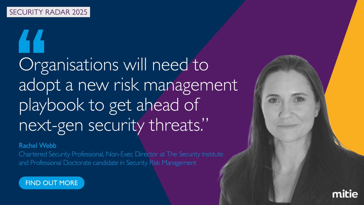 mitie's tweet photo. Tackling next-gen threats requires fresh thinking from different voices.
That’s why digitally native generations who understand modern technologies, and can see how they could be turned against us, will be vital.
Discover more > https://t.co/pTwNkG8IvY
#SecurityRadar https://t.co/87ebmu6Kx9