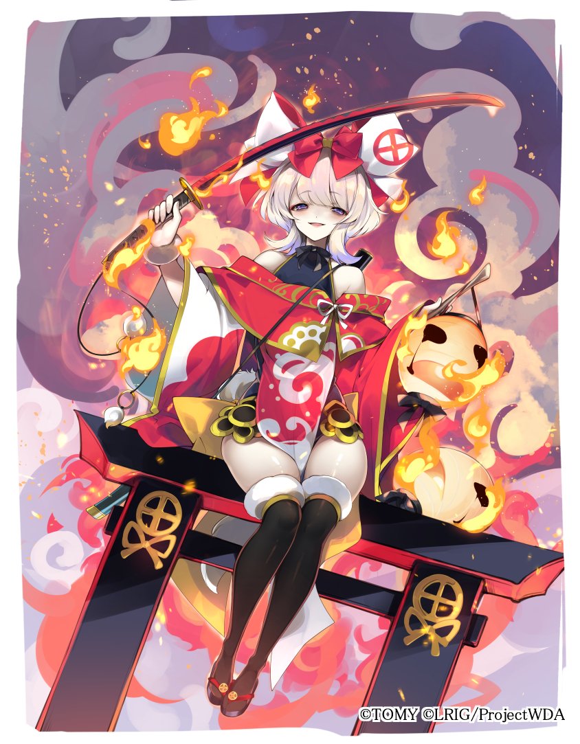 Calico_Malyu's tweet photo. 7月25日(土)発売のWIXOSS新拡張パック【Lostorage SELECTOR】にて『紅将　トヨヒサ』のイラストを描かせていただきました！！！「その首を置いていきなさぁい」 #WIXOSS #ウィクロス発売記念 https://t.co/6KzQQfKyI0