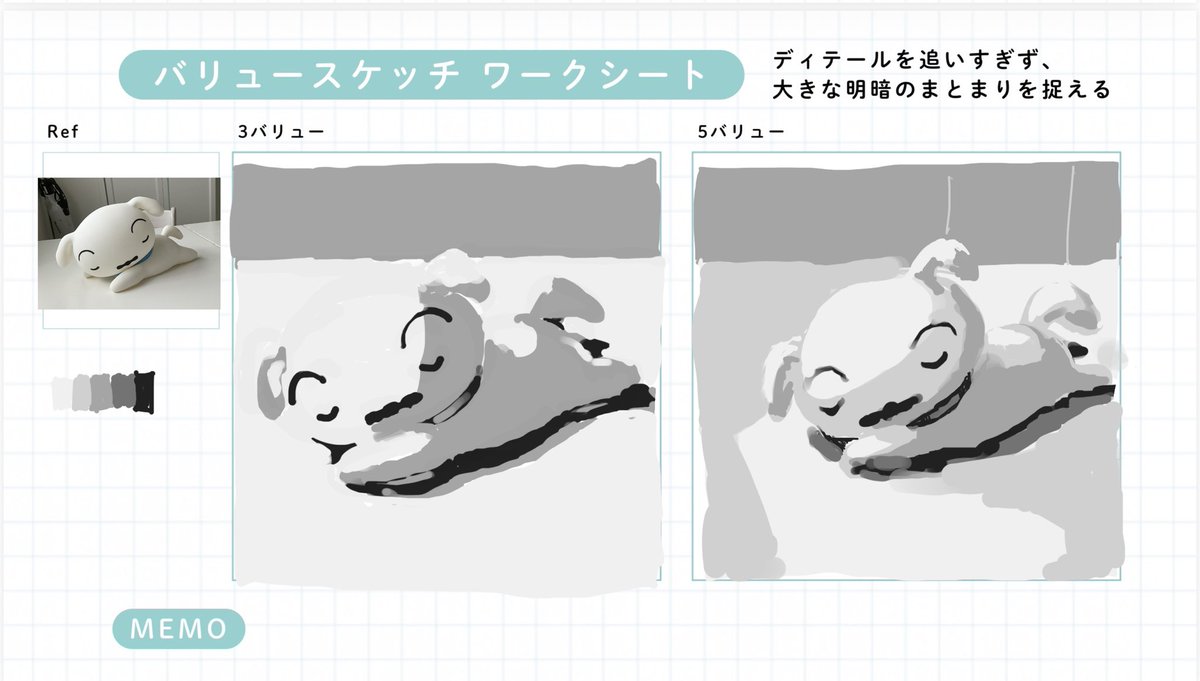 DAT_CATs's tweet photo. モニター受講させていただきました🙏
光を見る、光を観察するという意味。バリューの理解についてこれでもか！と、みちみちに詰まっております。
あああ使いこなしたい光と色！！！ https://t.co/HNjP0xiUEO