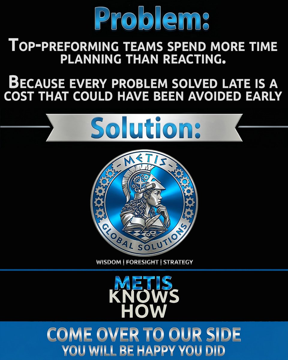 metisgs's tweet photo. 👉 Planning is the most underrated cost-saving tool. #MetisGlobalSolutions #MetisMoves #OperationalExcellence https://t.co/N3rTmpNMmW