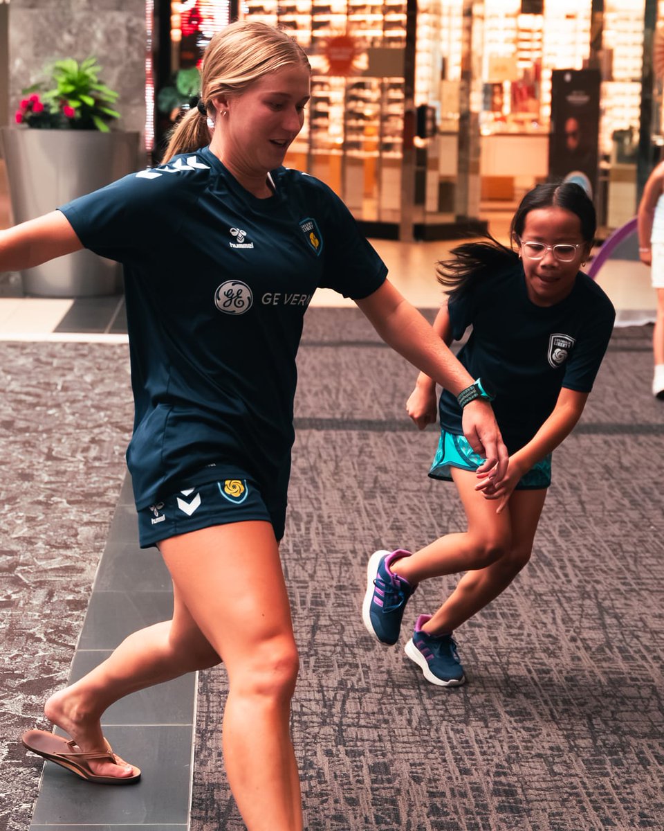 gvl_liberty's tweet photo. What a day at Haywood Mall! 💙 Thanks to everyone who stopped by on Wednesday to meet the team and hang out with the Liberty!
Now it's time for one last match. Join us Saturday for the Liberty's final match of the season!
🔗 https://t.co/6y8WgYDRj4
#LibertyForAll | #Path2Pro https://t.co/nbQKGqTchL