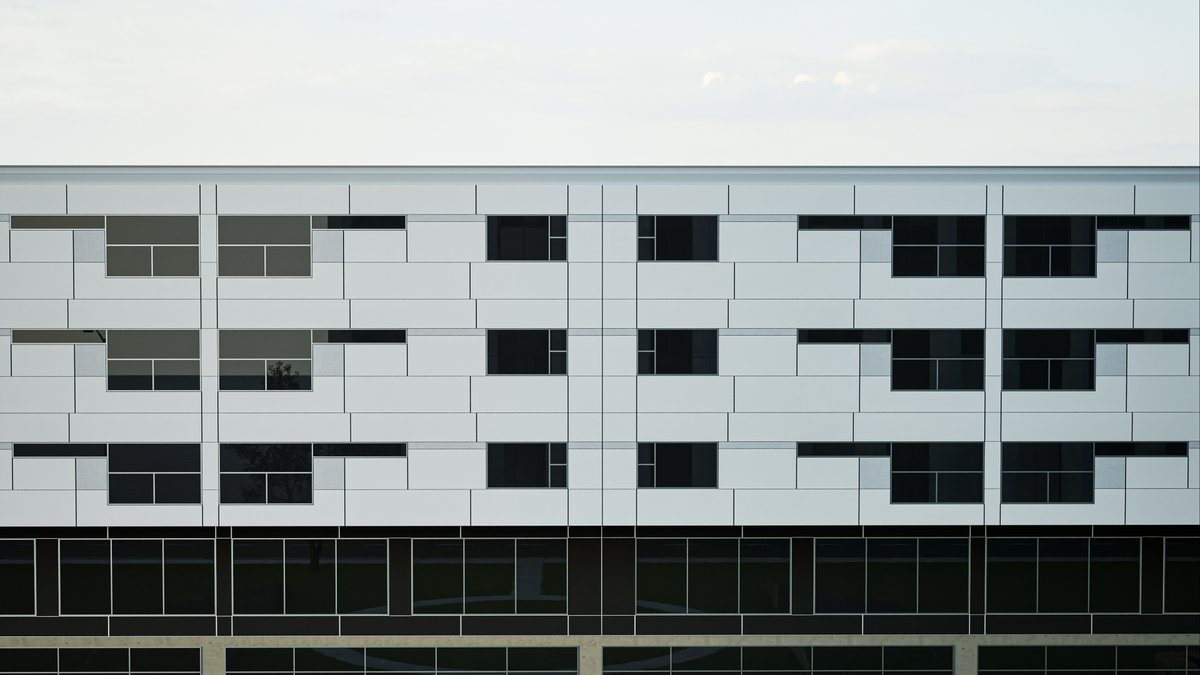 FryReglet's tweet photo. Exterior cladding panels come in many types, all delivering a sleek, clean look. Fry Reglet trims protect and highlight those panels, as shown in this multifamily rendering.

 #FryReglet #ExteriorCladding #ArchitecturalDesign https://t.co/OuaFXdmBaz