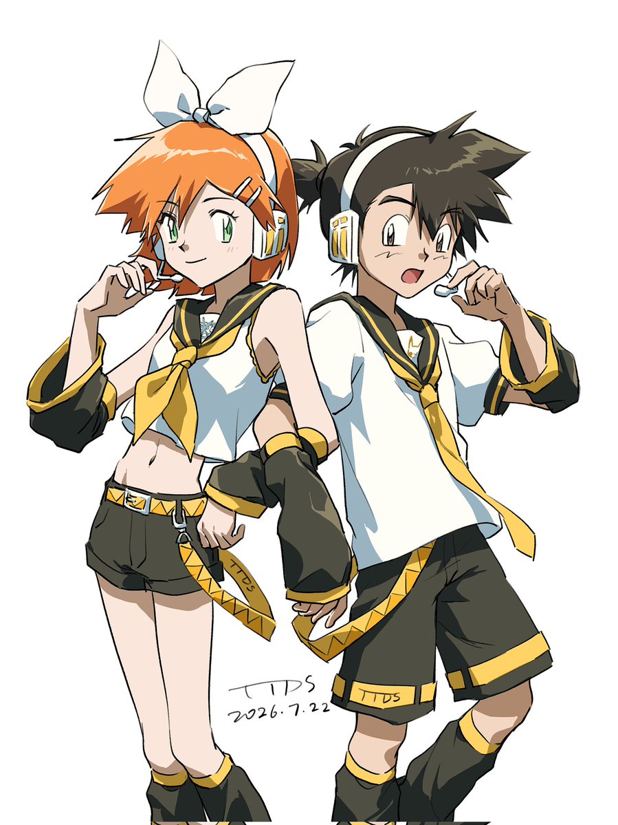 TTDs_1zumiki's tweet photo. #サトカス x #鏡音 
换装play https://t.co/9gPiVq9mX5