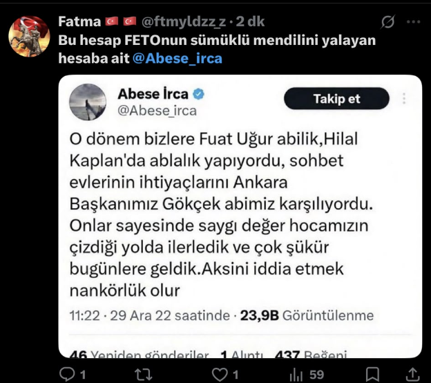 Abese_irca's tweet photo. Murat Ağırel tam bir akıl hastasına bağlamış durumda şu an. Yanındaki üç beş FETÖ'cüden duyduğu masalların içinde yaşıyor artık. İki gündür yüzlerce FETÖ hesabı sinek gibi her paylaşımın altına pisliyor. Yaptığı her paylaşımı FETÖ hesapları yayıyor, gel hemen ispatlayayım deyince de engelliyor
@muratagirel

 çünkü kendisi de sosyal medyadaki varlığını FETÖ'ye borçlu olduğunun, FETÖ olmasa bir hiç olacağının farkında. Ben onu bu gerçekle yüzleştirdiğim için kuduruyor şu an. Bana o yüzden böyle çaresizce saldırıyor. Bu saçmalıkları paylaşmaktaki amacı da emri altındaki yüzlerce FETÖ sineğine hem konabilecekleri hem de yiyebilecekleri yeni bir dışkı temin etmek. Birazdan FETÖ ekibi mesaiye başlayacak ve Murat Ağırel'in ortalık yere bırakıp kaçtığı o paylaşımına konup karınlarını doyuracaklar. Murat Ağırel dediğiniz adamın çalışma sistemi bu. İftira at, engelle, FETÖ ekibini gönder. 

Murat Ağırel'in sinekleri geçen ay benim ağzımdan
Fuat Uğur ile ikimizin Ankara'da FETÖ evinden arkadaş olduğumuzu, Melih Gökçek'in de bize erzak getirdiğini  yazan bir sahte görsel paylaştılar. Bu seviyedeki bir geri zekalılığı zaten ciddiye alıp iftiradan saymıyorum da siz ne vizyonsuz, ne hayalsiz, ne boş insanlarsınız lan? Bulabildiğiniz en iyi hikaye bu mu gerçekten? 

 Çağrımı tekrarlıyorum. Engeli kaldır ve bütün X aleminin şahitliğinde FETÖ ile ne boyutta bir ilişki içinde olduğunu herkese göstereyim. Paylaşımlarının altı Fetullah'ın cenazesi gibi olmuş, o zoruna gitmiyor da ben rezaleti milleti duyurunca mı zoruna gidiyor? Bir de şu konuda anlaşalım, sen beni değil ben seni ifşa ediyorum Murat. Sen de o yüzden kudurup Adnan Oktar'ın kediciğinden duyduğun saçmalıkları paylaşmaya başladın ya iki gündür.  Daha bana isabet ettiremedin ama ben her attığımın vurduğunu görebiliyorum Murat.