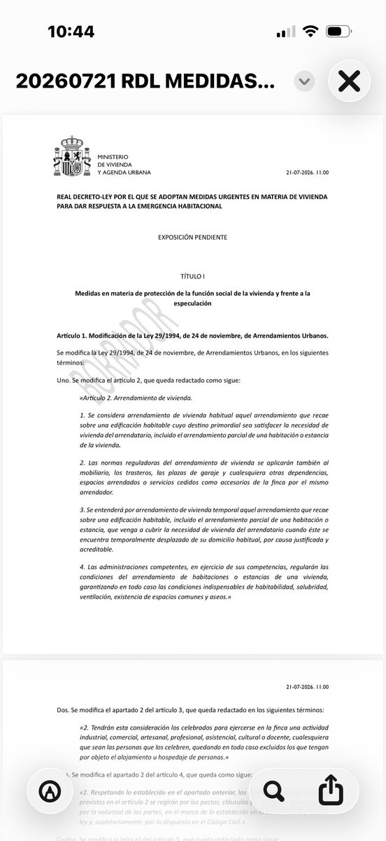 ANavarroSelfa's tweet photo. La seguridad jurídica, es la base de un Estado de Derecho. Tres Reales Decretos-leyes sobre #vivienda en seis meses (3 de febrero, 20 de marzo y 29 de julio). Los dos primeros decayeron y el tercero se tramita sin mayoría parlamentaria. Asi es imposible estabilizar el mercado. https://t.co/oNA708ZP82