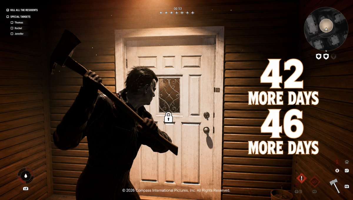 Dangertainmentv's tweet photo. So in this Game Michael doesn’t have to only use his Iconic Kitchen Butcher knife, He can use Multiple Weapons. Make sure to keep yours doors locked or else if you don’t, he will get you!🔪🎃🪓
09/04/26 Digital Deluxe Ed.
09/08/26 Standard Ed.
@HalloweenTVG @IllFonic @fearthegun https://t.co/MBwoef6n3a
