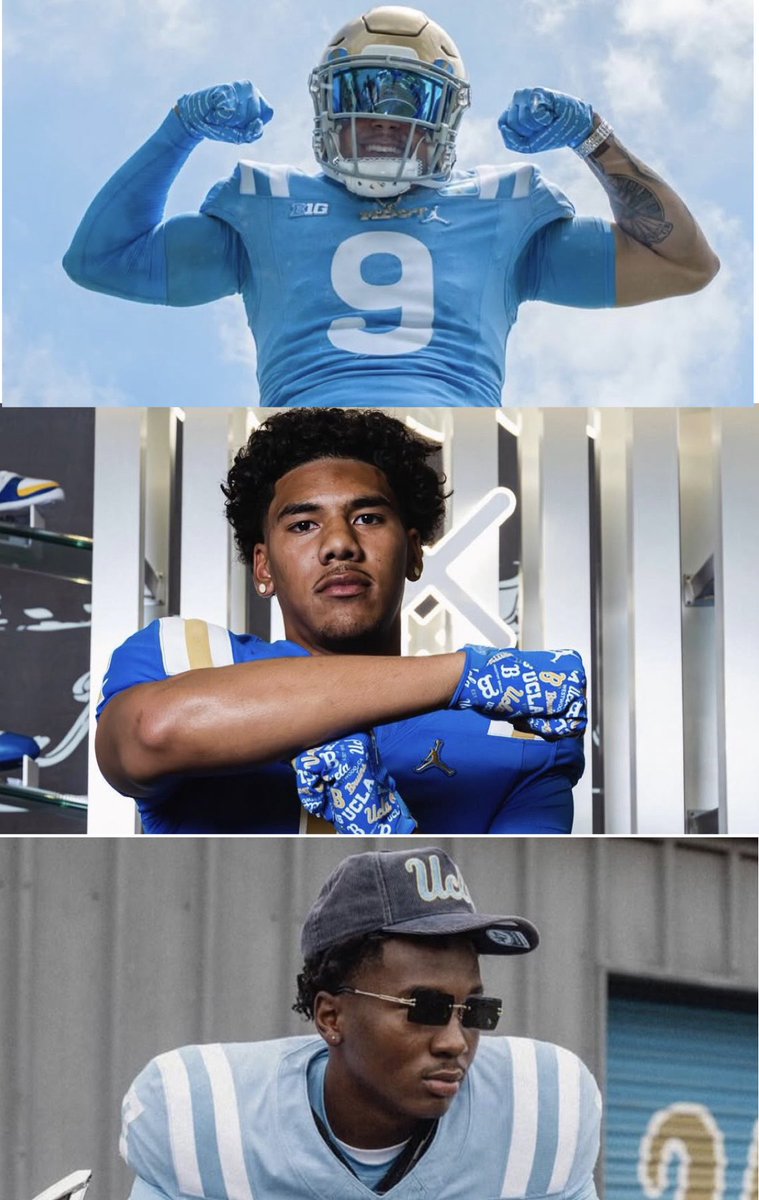 JackJohnSavage's tweet photo. Continuing (and wrapping up) our closer look at UCLA's 2027 recruiting class by position group🔬…

Final stop: Safeties.

Pole Moala, Myles Baker and Khalil Terry round out a loaded 2027 defensive back class for the Bruins.

Bright future in the back end.
https://t.co/QQggvBdids https://t.co/M5uCtbO44n