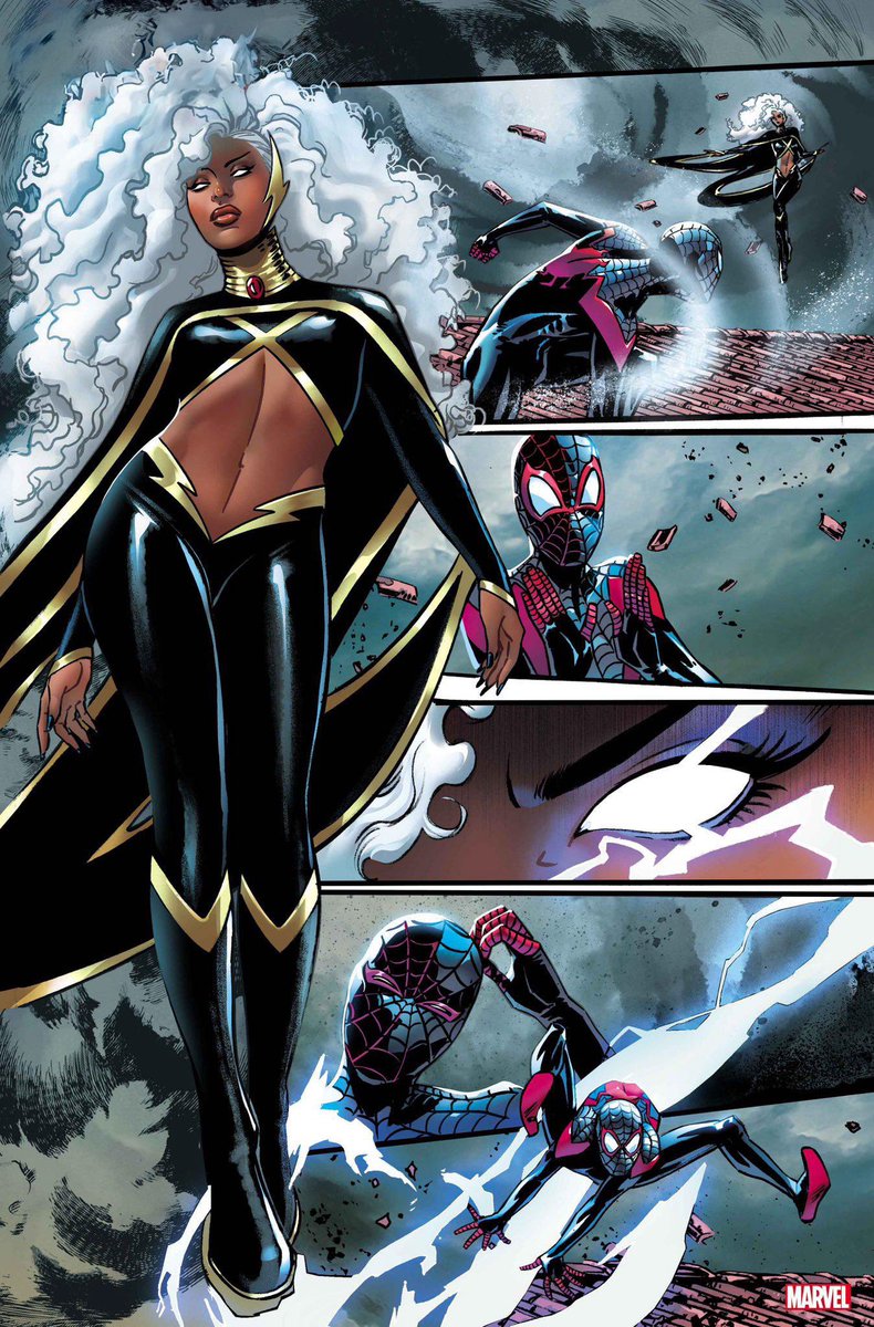 StevenTnyc's tweet photo. Storm hated Peter so bad she almost jumped Miles thinking it was Peter 💀 Storm really says Peter Parker it’s on sight https://t.co/gU02aeB6UA