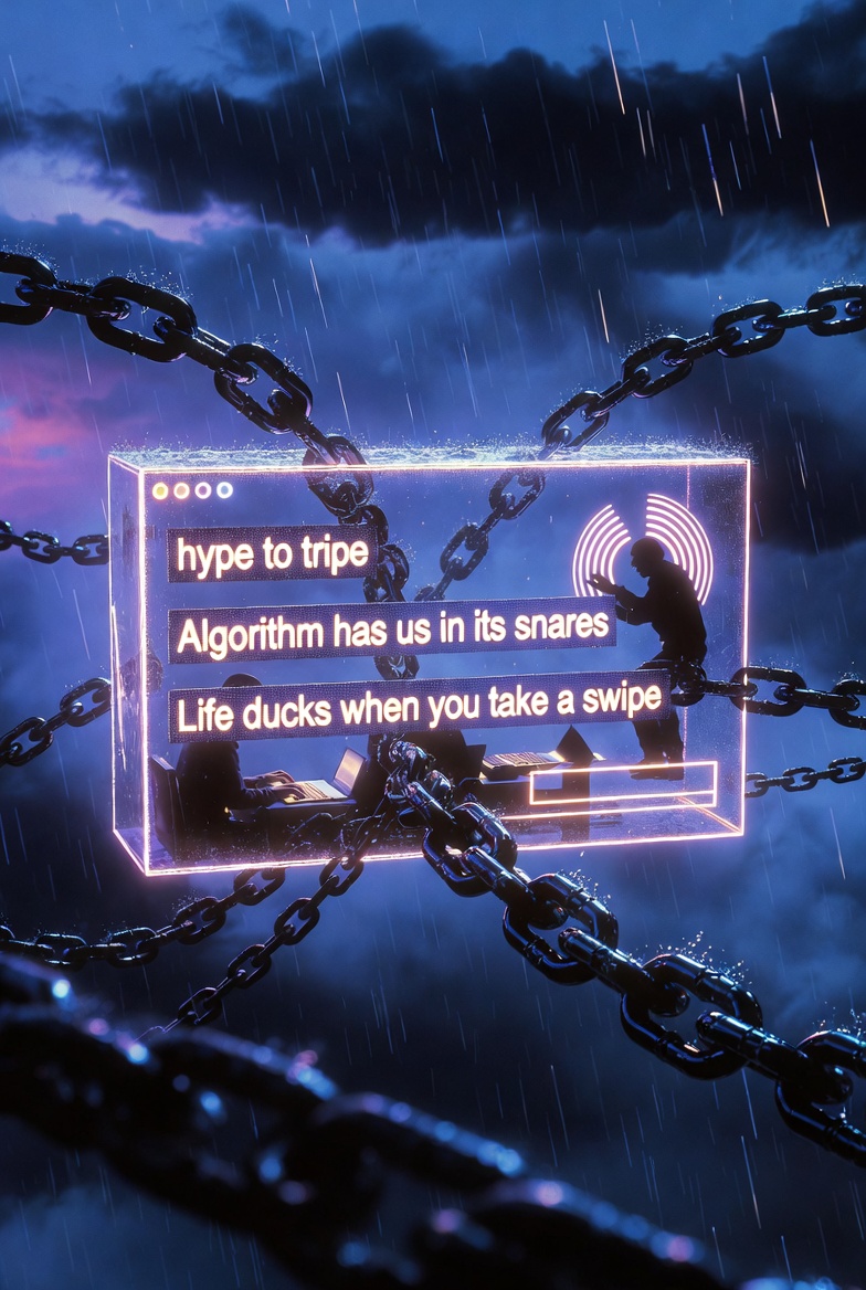 blockmuse's tweet photo. Let's Rain

Into the once alluring box we type,
from hype to tripe, now who cares?
Algorithm has us in its snares!
Life ducks when you take a swipe

͢B͢y͢ ͢B͢l͢o͢c͢k͢M͢u͢s͢e͢ 🙏✌️🌹
#InstaPoetry #Meh https://t.co/8if1Ngp62g