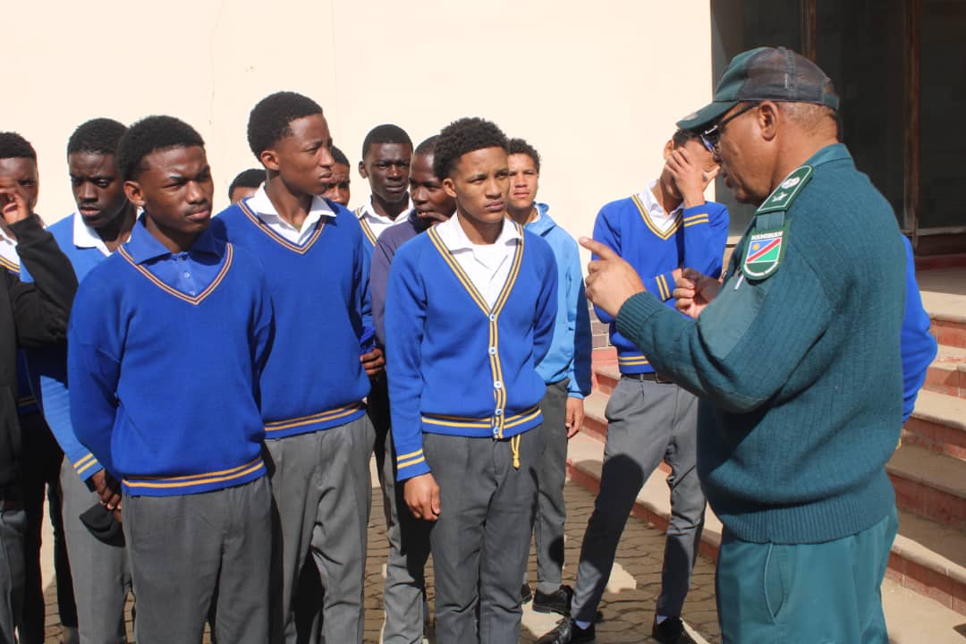 NcsNamibia's tweet photo. On Friday, 20 De Duine Secondary School learners visited the Walvis Bay Correctional Facility with CODAC Director Mrs. Sini Thomas and 2 teachers.

Through tours and conversations with inmates, youth learned the power of smart choices and staying crime-free. https://t.co/SdR84gOOKl