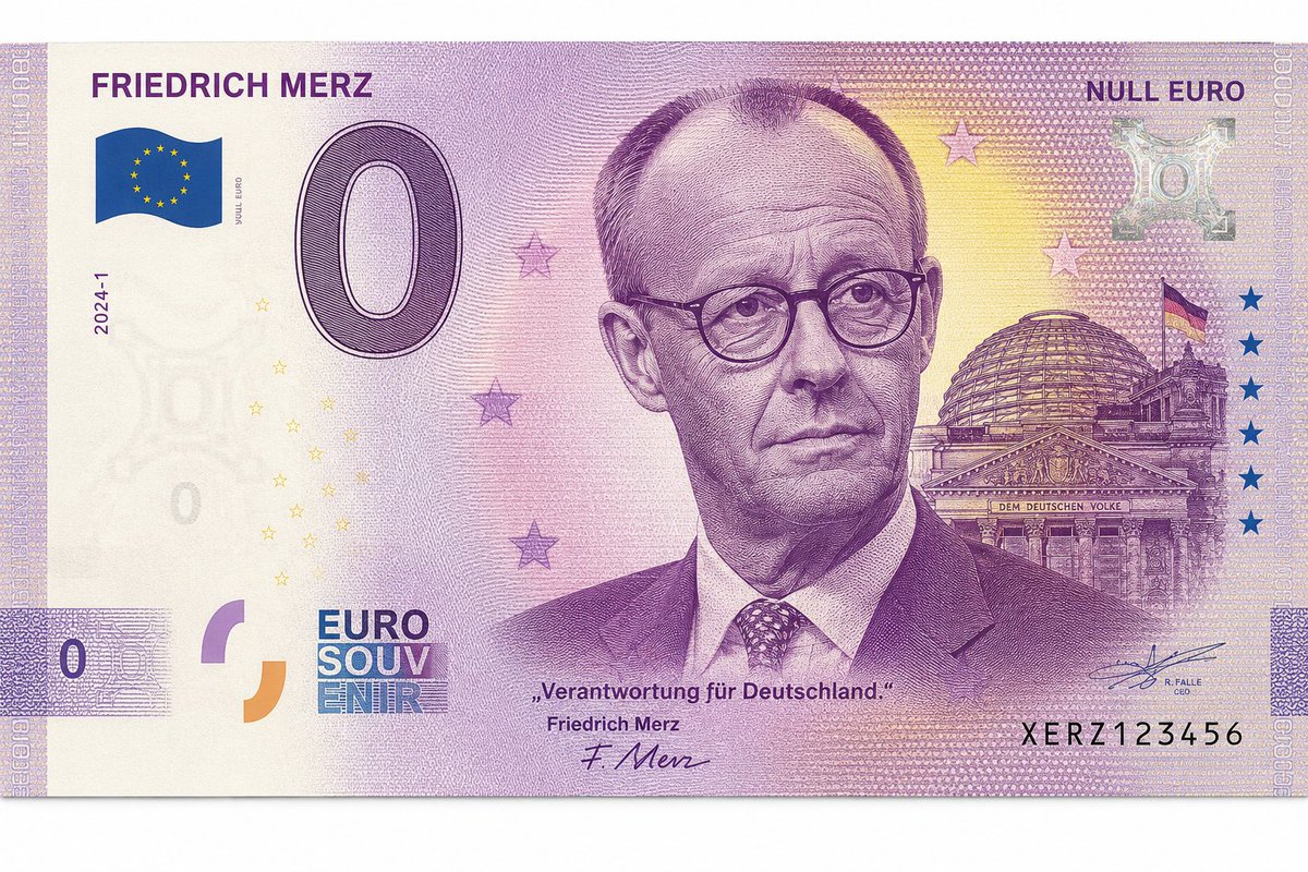 erdbeerbuegler's tweet photo. Der neue Null Euro Schein - Nix mehr Wert 😂😂 https://t.co/7NRlZx5OoG