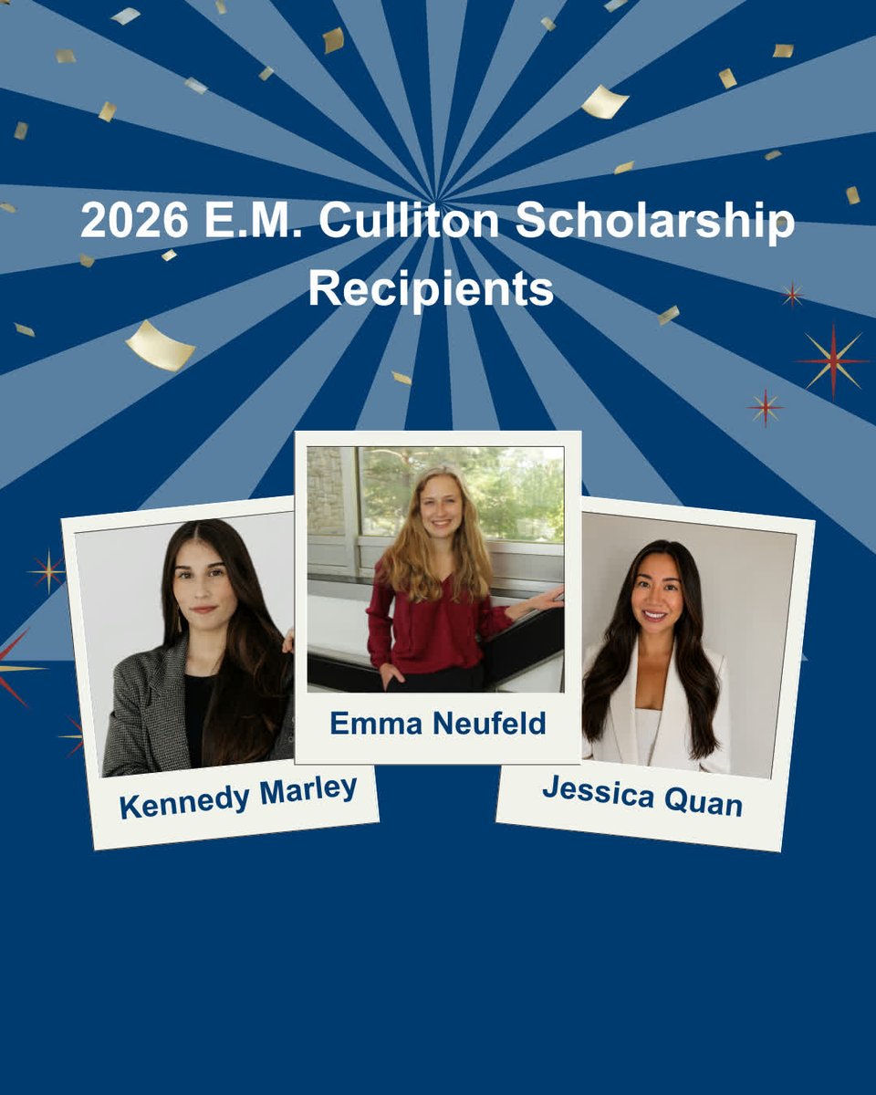 LawSocietySask's tweet photo. Congratulations to the Law Society 2026 E.M. Culliton Scholarship recipients. Read more about the scholarship recipients https://t.co/oZypeeGslN. #LegalProfession #LawSociety #EMCullitonScholarship #ScholarshipAwards #ScholarshipRecipients #LegalProfession #Excellence https://t.co/mYXQZa7qt4