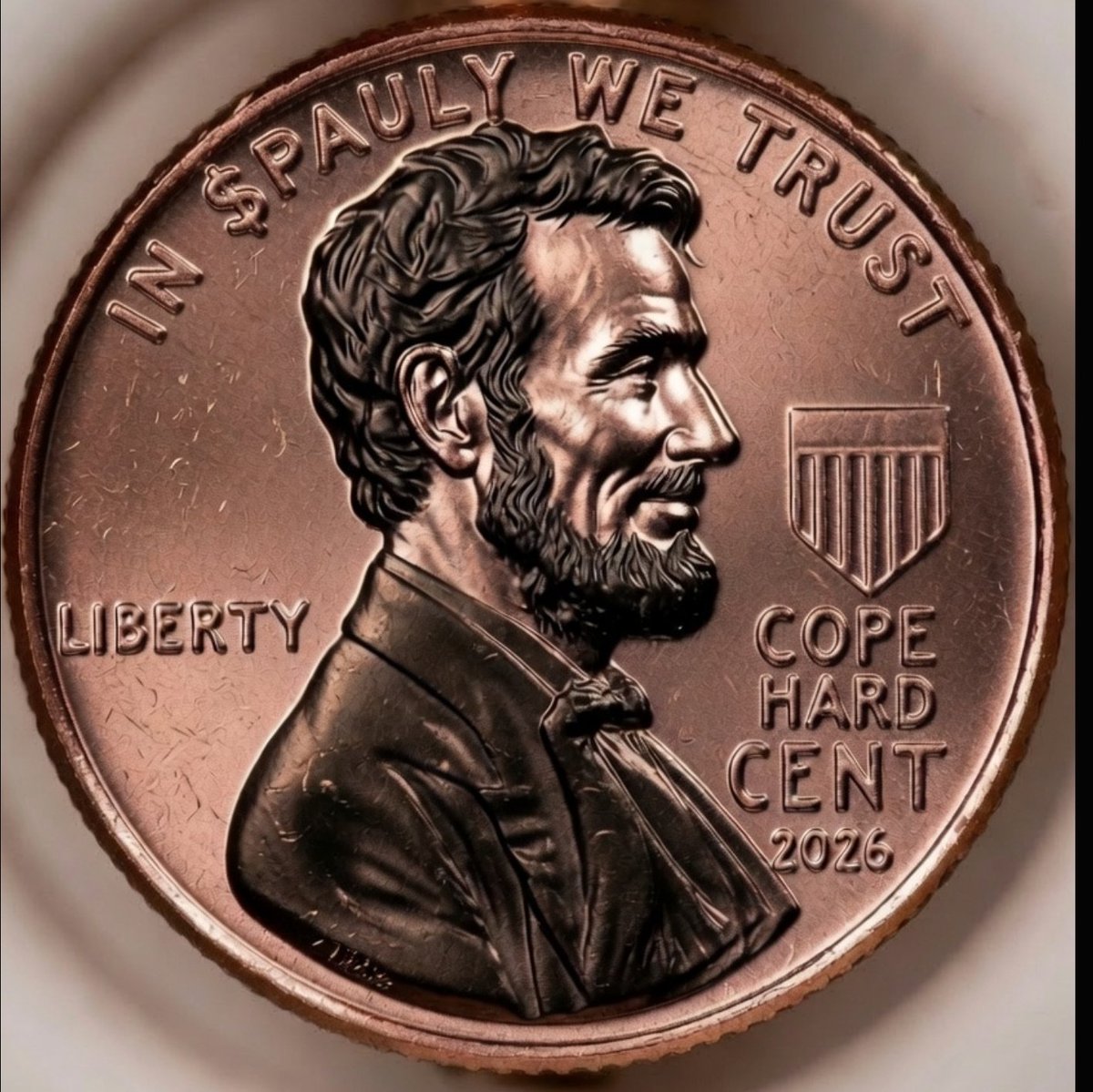 CtMbare46's tweet photo. Yes!! In $Pauly We Trust!  Check this out the new Penny.. Do not Cope Hard! https://t.co/GlfseylNxT