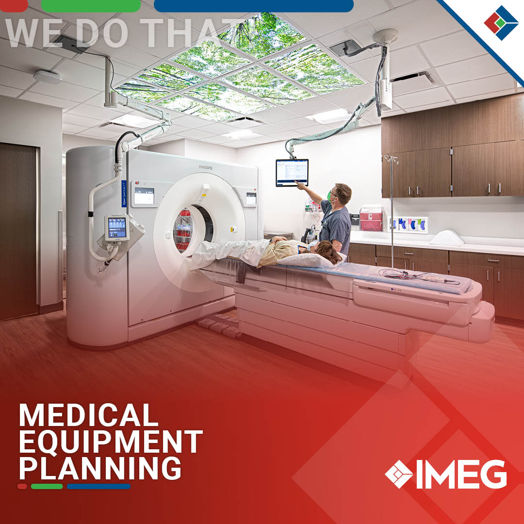 IMEGcorp's tweet photo. At IMEG, our medical equipment planning teams work alongside clients to seamlessly integrate technology, infrastructure, and clinical needs—creating healthcare environments that support exceptional care today and adapt for tomorrow.

Read more: https://t.co/b0xV1yBZrK

#WeAreIMEG https://t.co/cS1cSriY8g
