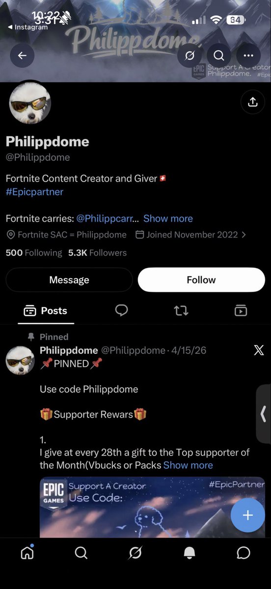 GlitchMeFixMe's tweet photo. Reported these two accounts with epic customer service yesterday .  They breached terms of service and are trying to actively steal peoples accounts  by offering them LCP rogue skin .  @FortniteStatus @Fortnite @EpicTofuChris https://t.co/HVOzoipqik