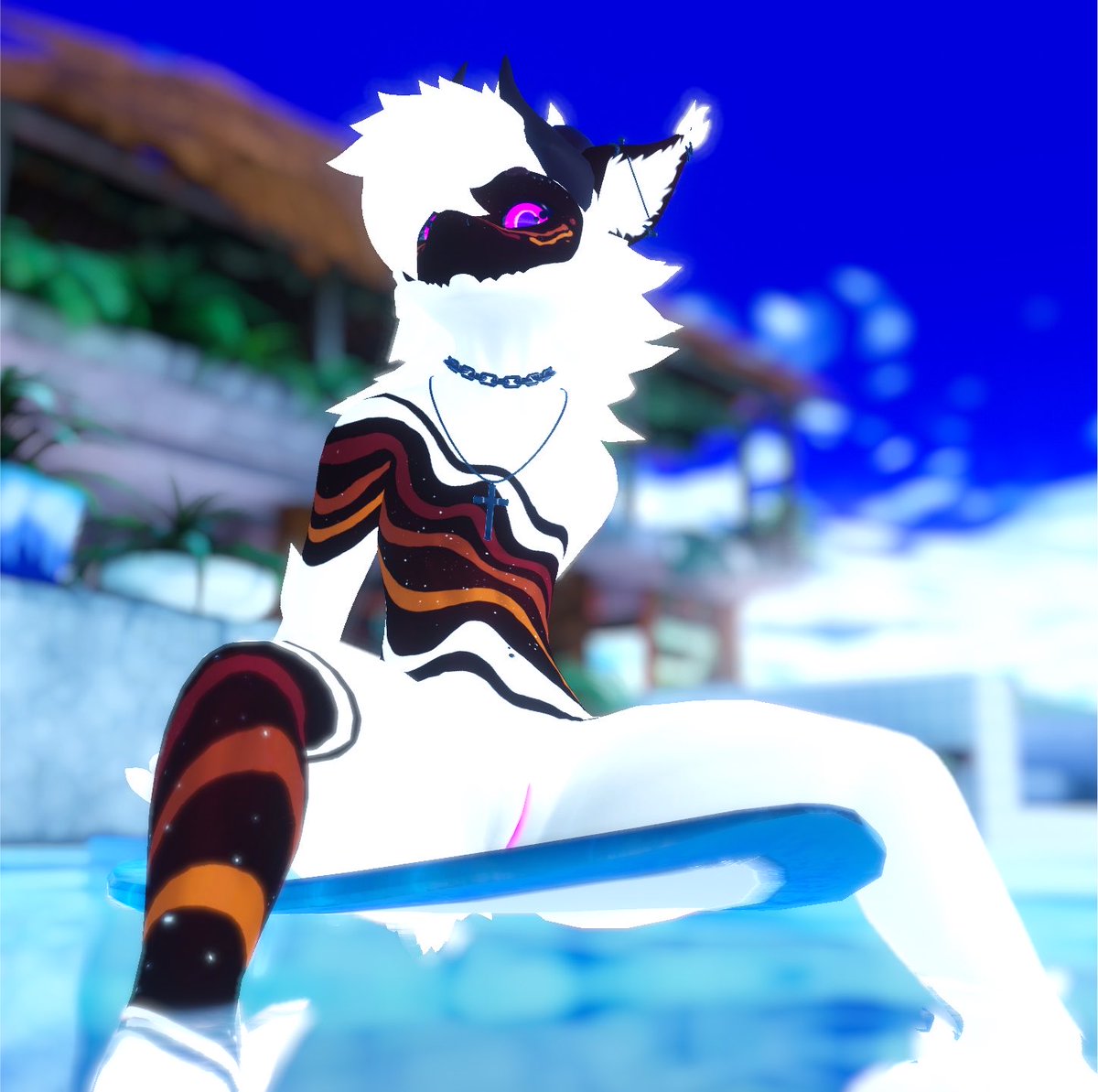 Glassbitts's tweet photo. Caught you looking, silly~

📸: @notmebutyouamis 

#nardoragon #yiff #furry #vrchat https://t.co/NRBcDMIdI9