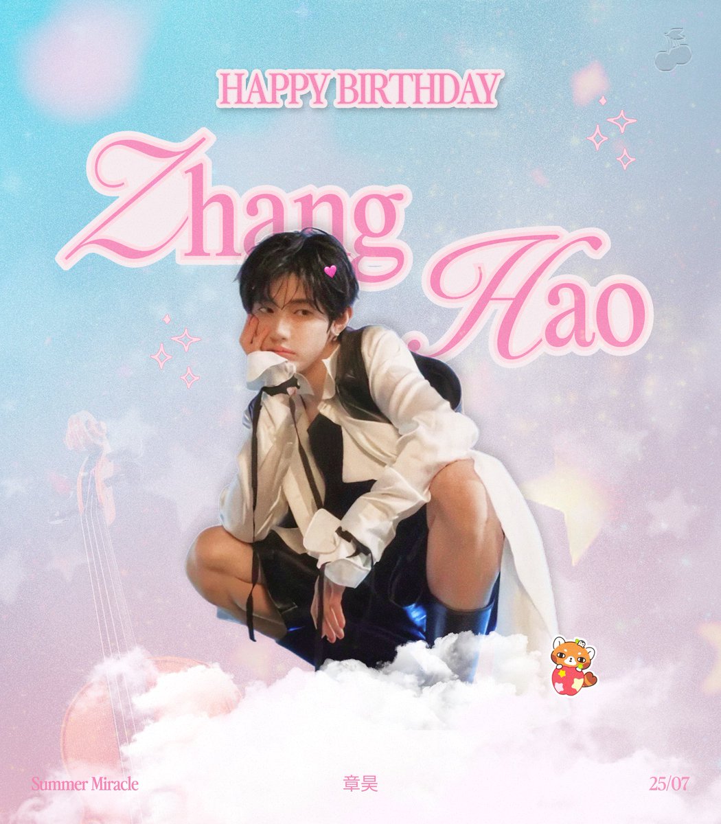 a2b1popbase's tweet photo. Happy Birthday to our beloved Zhang Hao!!!

From the moment you first brought out your violin to your stunning guitar performance in Japan, you have captivated our hearts, minds, bodies and souls with your neverending talent. 

Your hardworking nature always inspires us all to be the best version of ourselves and your steady support of all those around you never goes unnoticed. 

Thank you for all your efforts in the past few years and thank you for leading AND2BLE with such care and grace!! 

We love you, always 🩷🎻

SUMMER MIRACLE ZHANG HAO DAY 

#17살_장하오_생일축하해
#26thSymphonyForZhangHao
#福建名物章昊0725生日快乐