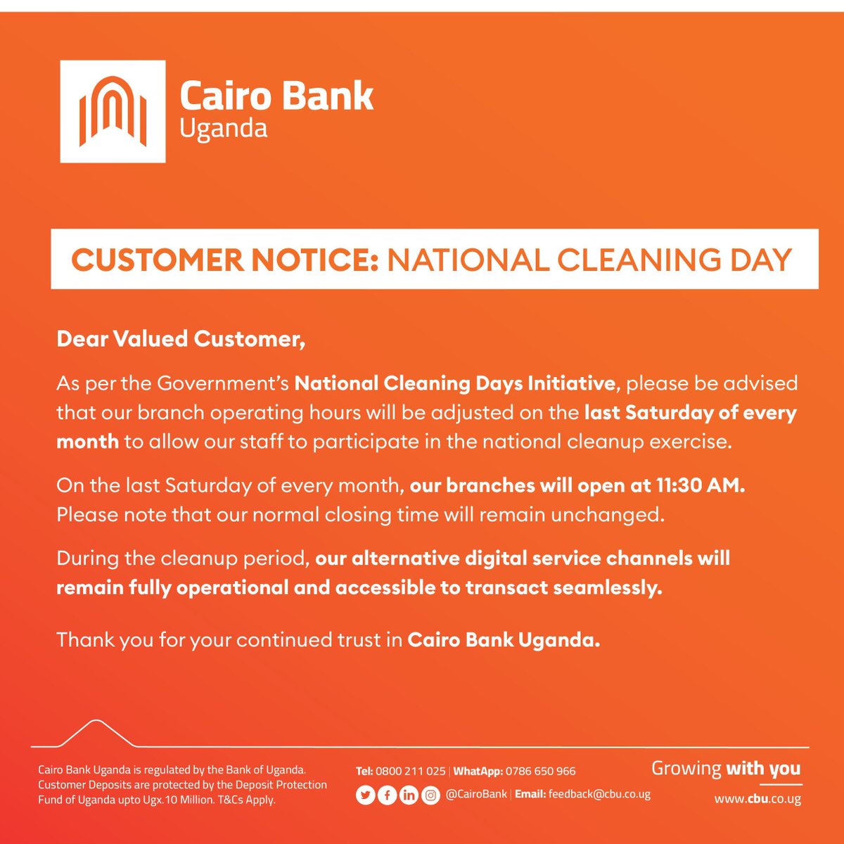 Cairo Bank Uganda tweet media
