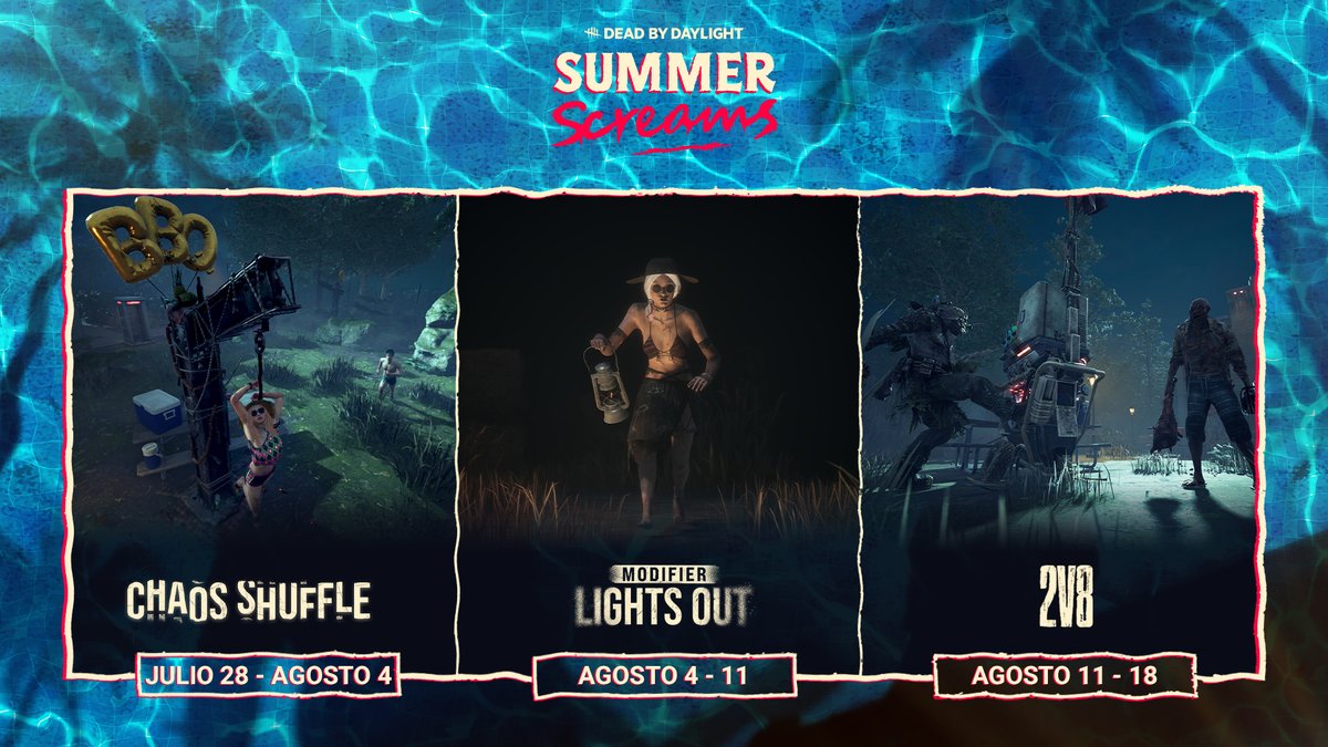 DbDBHVR_ES's tweet photo. ¡Prepárate para un verano lleno de gritos! 
Desde el 28 de julio al 18 de agosto con Chaos Shuffle, Lights Out y 2V8 https://t.co/jAMYoYHAlj