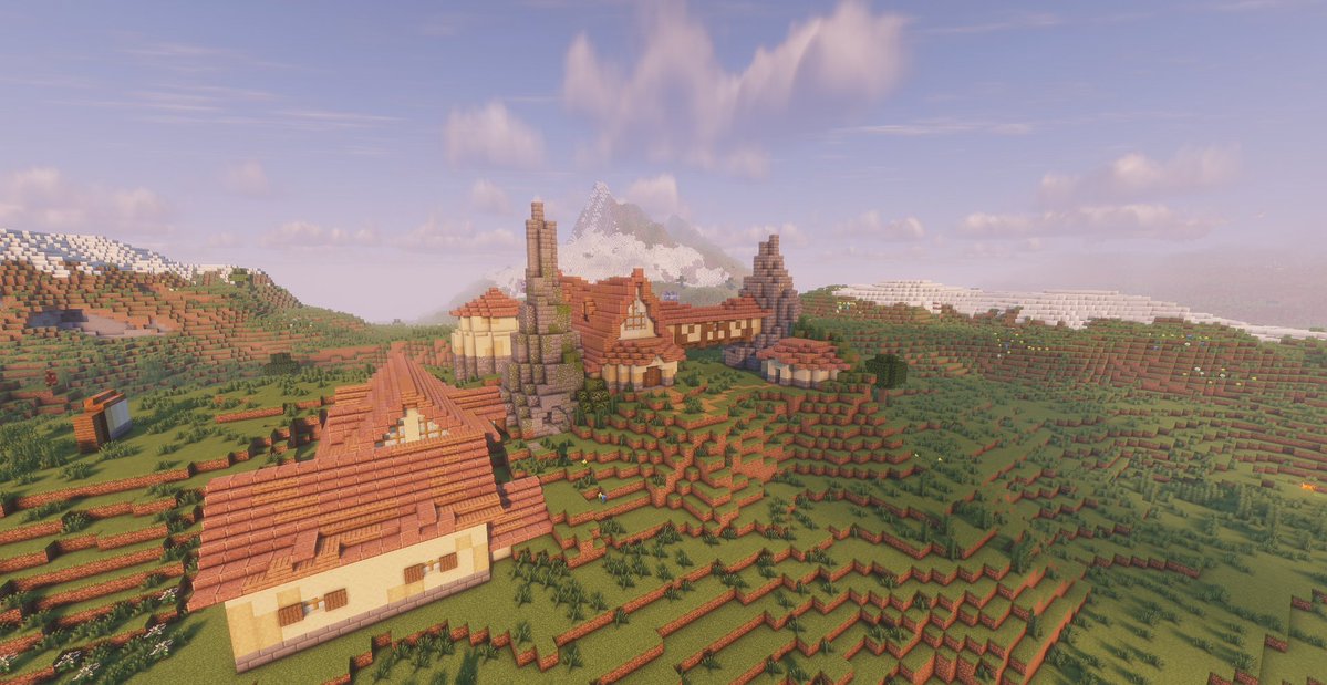 lish_lishii's tweet photo. Qifrey's Atelier in minecraft :D  

the layout is very closely based on the anime with some creative liberty to getting to places like the girls rooms

#witchhatatelier #Δ帽子 https://t.co/L77zBEjK2k
