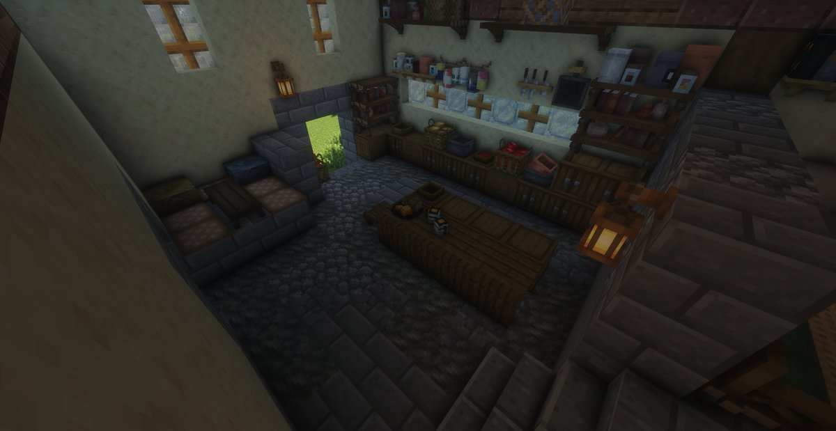 lish_lishii's tweet photo. Qifrey's Atelier in minecraft :D  

the layout is very closely based on the anime with some creative liberty to getting to places like the girls rooms

#witchhatatelier #Δ帽子 https://t.co/L77zBEjK2k