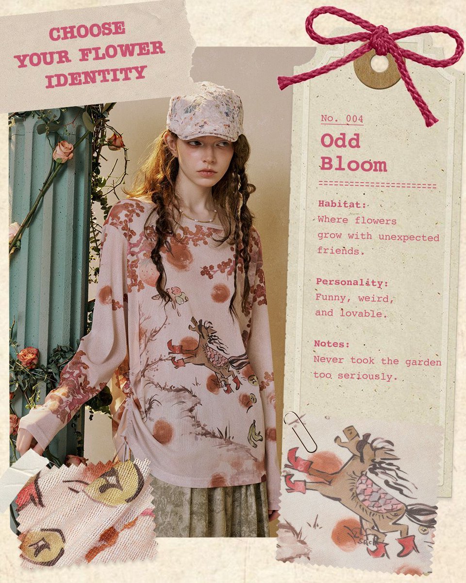 elfsackofficial's tweet photo. Forget standard botany. We’re doing an art girl beach look 2026 taxonomy. Oriental print outfit for those who were never meant to be classified. https://t.co/pnjrahZTnV