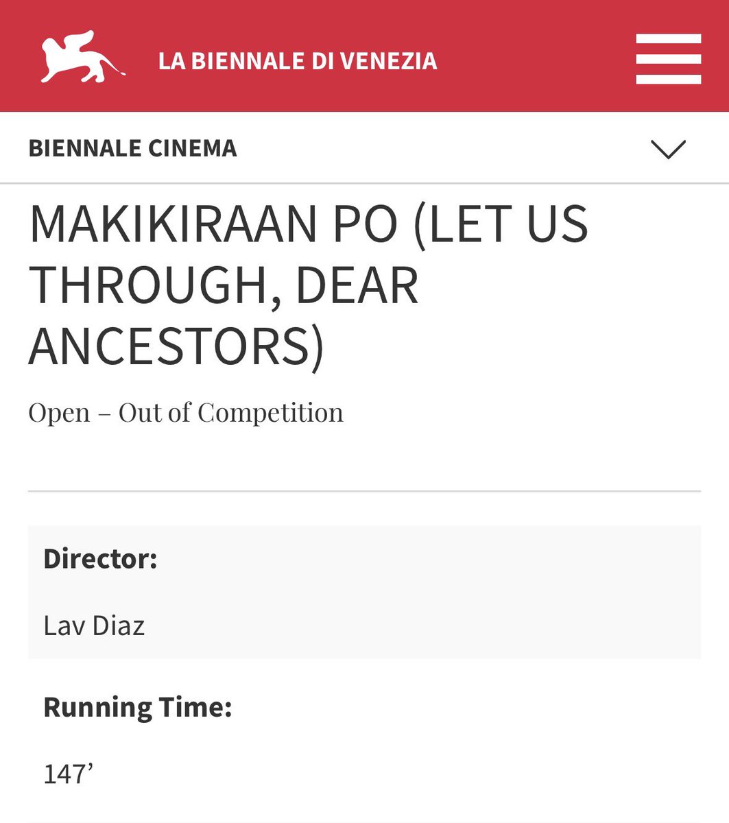 Isabelvsandoval's tweet photo. Lav just made his shortest feature (2 hrs &amp; 27 minutes) in 24 years https://t.co/M3GaqkTZw8