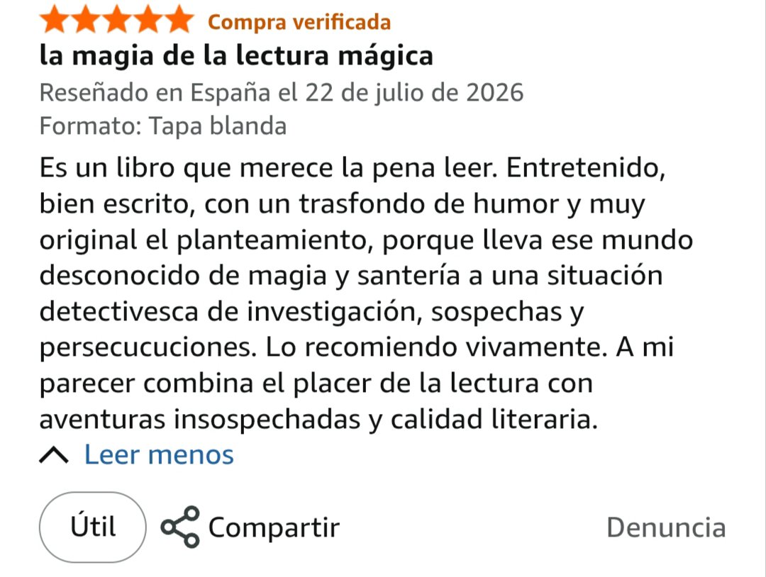 insAlexisZavala's tweet photo. Reseñas que le alegran a uno el día ♥️
"Maldiciones Desatadas", disponible en Amazon
#novela #ficcion #thriller #policiaca
En digital: https://t.co/5yNSim147K y en físico: https://t.co/PkqTbbaryf https://t.co/D7vZbzXbSk