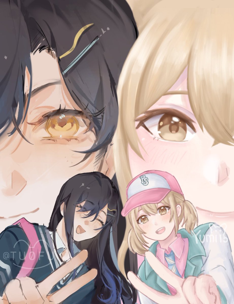 yumichisucake's tweet photo. Day 2 - Collab🩵🩷 (Melopale!!!)

Yaaay art collab with @Tu0fu 🔥
#AnhaneWeek26 #杏こは https://t.co/SwY8n09i0i