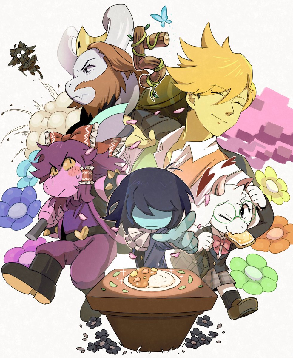 akikazeume's tweet photo. 【DELTARUNE】ということで、チャプター５が配信されて1か月経ったのでネタバレ絵投稿していきやす…
クリエイティブパワーに殴られまくった https://t.co/Wr57QtgO4x