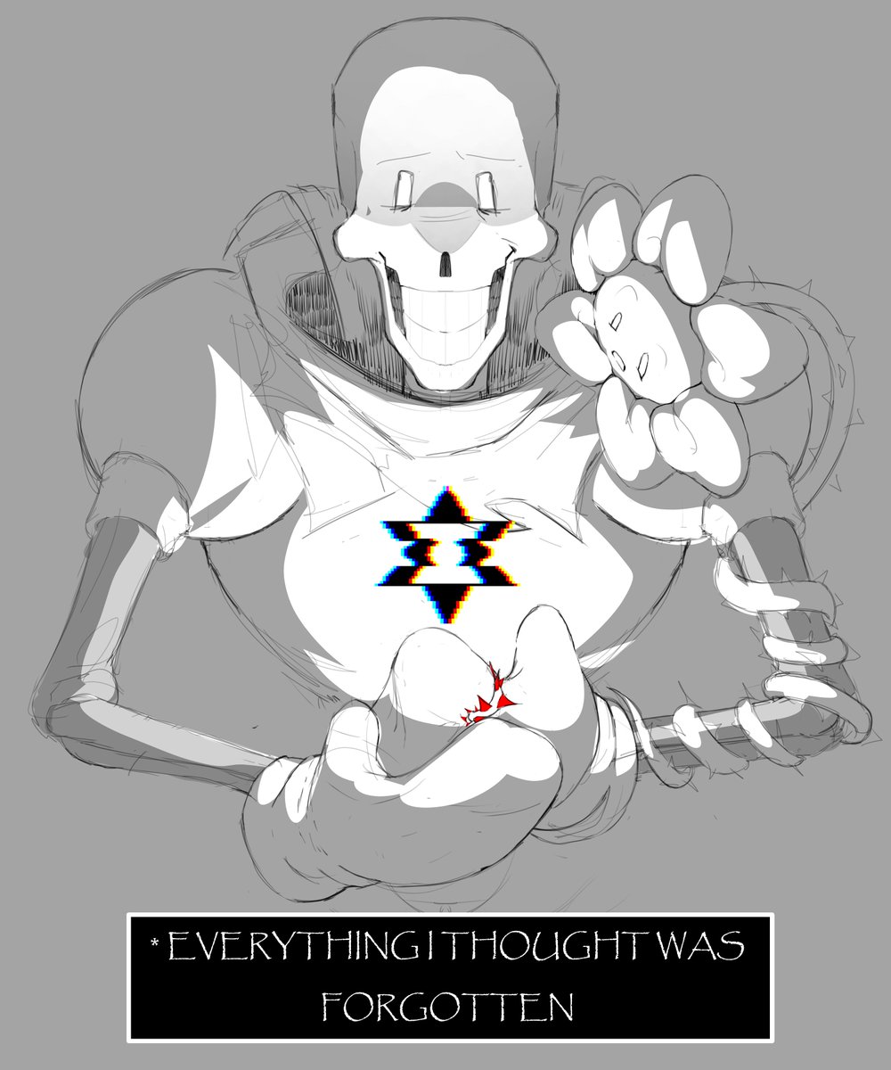 konvalia6's tweet photo. Noting new. Just forgotten.🌼
#bonegrave by @raysomii 
#papyrus #flowey https://t.co/1OHK3DFEB5