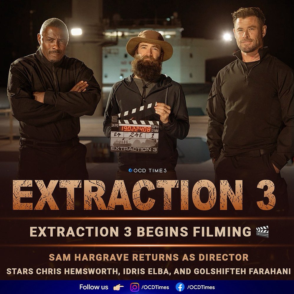 ocdtimes's tweet photo. Ab kisko rescue karega? Funny answers only 😜
.
#OCDTimes #ChrisHemsworth #IdrisElba #GolshiftehFarahani #SamHargrave #Netflix #Extraction3 https://t.co/A6lj5Vy0ZC