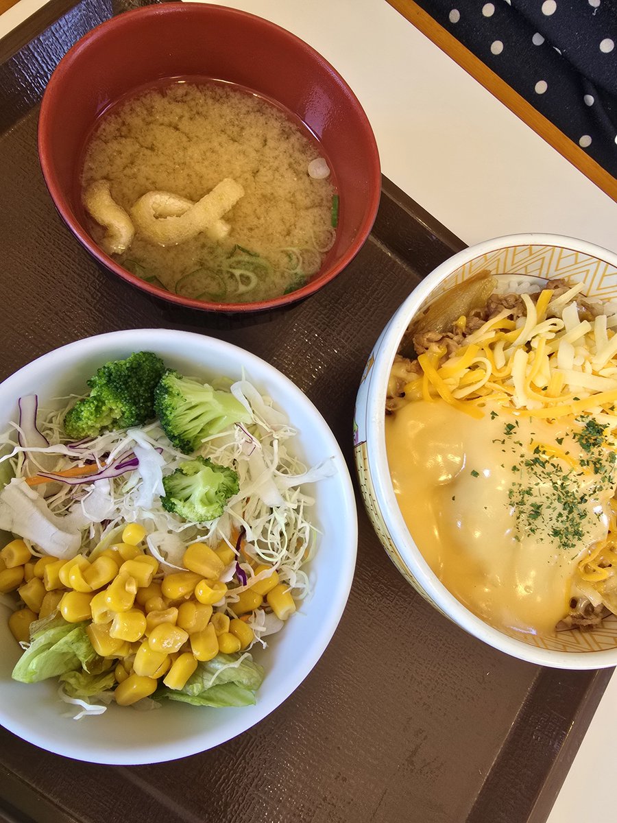 591055Manmaya's tweet photo. ちょっとフライング
��き家でうな牛大盛
妻は3種のチーズ牛丼

旨かった～
ご馳走様でした🙋

持ち帰りよりも
店舗でいただく方が
断然旨いと思います(笑) https://t.co/MCiQ9HK3rC